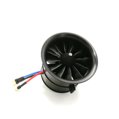 70mm EDF 6S 2300KV 2240g thrust belt 12 blades electric ducted fan for aircraft model aircraft jet engine