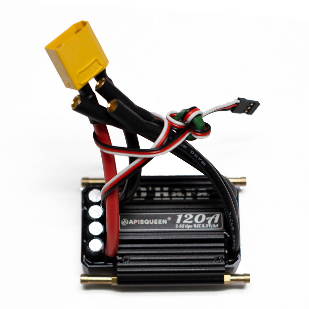 APISQUEEN 50A/70A/90A/120A 2-6S lipo o'hara esc 2-in-1 ，Water Resistant ESC for rc boat esc/thruster