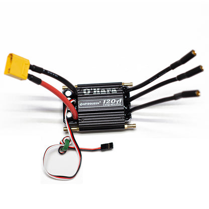 APISQUEEN 20A/70A/90A/120A 2-6S lipo o'hara esc 2 em 1 ， esc/thruster para barcos de corrida