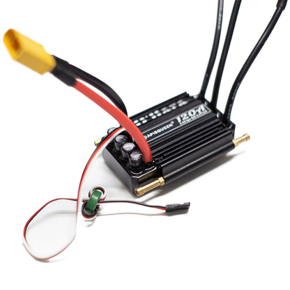 APISQUEEN 20A/70A/90A/120A 2-6S lipo o’hara esc 2-en-1, bateau rc esc/thruster