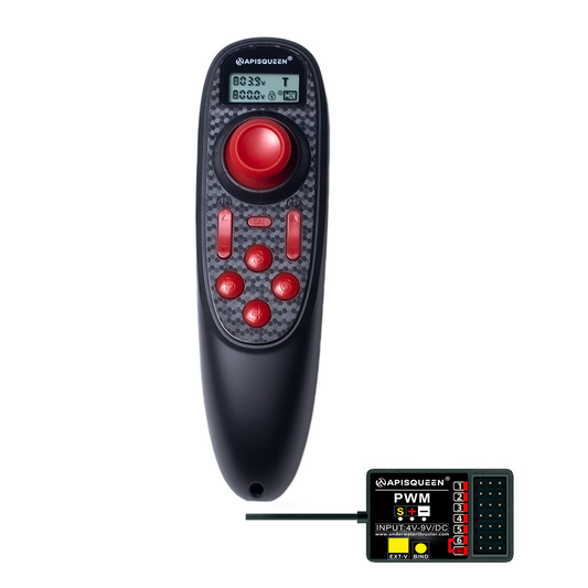 APISQUEEN A300 2.4G 6-channel remote control with cruise control for remote control of underwater thrusters