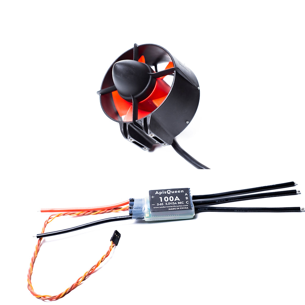 APISQUEEN 12~24V U92 150/300KV Brushless Underwater Propeller, Kayak/Paddle Board Thruster