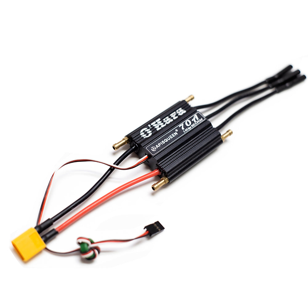 APISQUEEN 20A/70A/90A/120A 2-6S lipo o'hara esc 2 em 1 ， esc/thruster para barcos de corrida