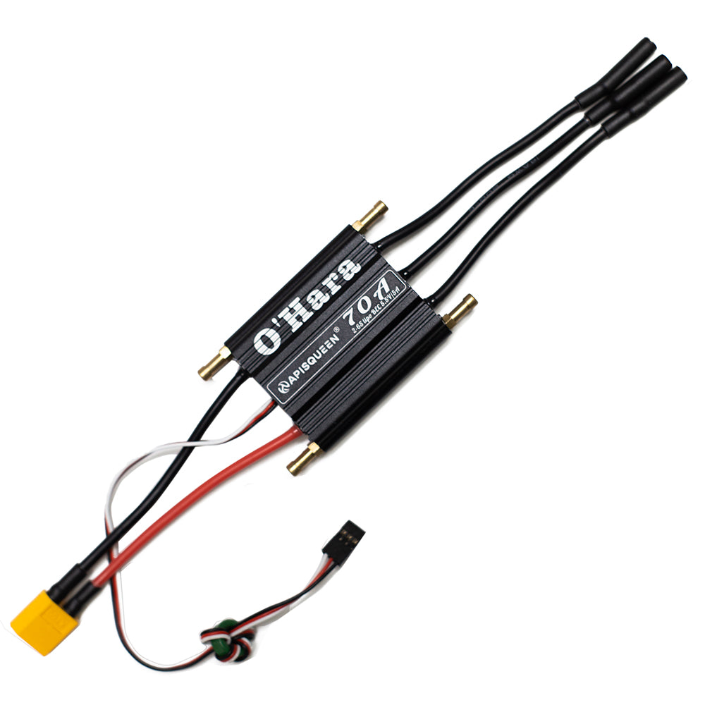 APISQUEEN 20A/70A/90A/120A 2-6S lipo o'hara esc 2 em 1 ， esc/thruster para barcos de corrida