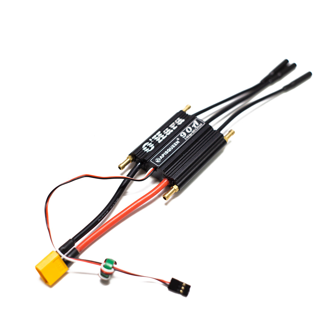 APISQUEEN 50A/70A/90A/120A 2-6S lipo o'hara esc 2-in-1 ，Water Resistant ESC for rc boat esc/thruster