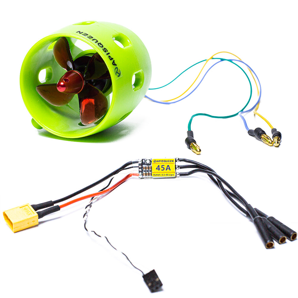 APISQUEEN 12-24V(3S-6S LiPo)U01 rov/ボート/水中ロボット用ブラシレス水中スラスター