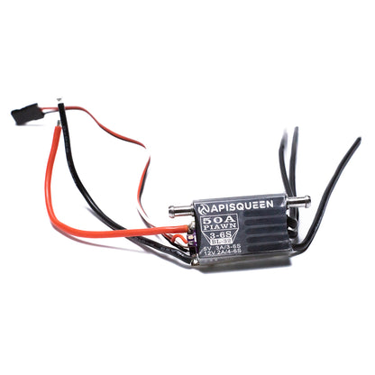 APISQUEEN 50A 3-6S esc controlador eletrónico de velocidade para pequenos hidro/barcos