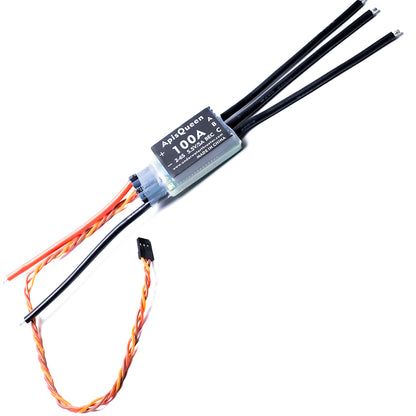 APISQUEEN 2-6s 100a Esc with 5.5v 3a Bec for Underwater Thruster and Motor