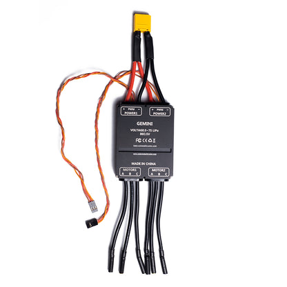 APISQUEEN gemini 100A 3-7S esc 2-in-1 ，controls tow motors/thruster