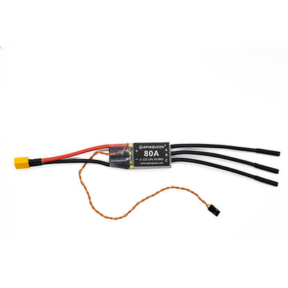 APISQUEEN 12S Feather ESC 80A 16-50.4V for thruster/brushless motor etc.