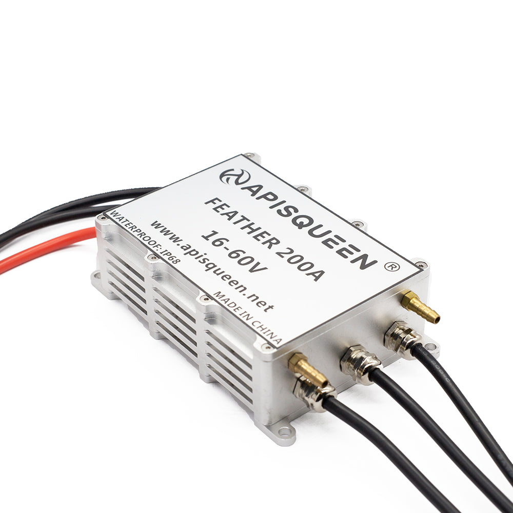 APISQUEEN 16-60V High pressure brushless 200a ESC for hydrofoils/underwater propellers/brushless motors.