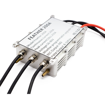 APISQUEEN 16-60V High pressure brushless 200a ESC for hydrofoils/underwater propellers/brushless motors.