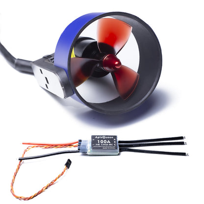 APISQUEEN 12-24V U5 brushless underwater thruster 7KG thrust, with 100A ESC, For inflatable boats/kayaks, etc.