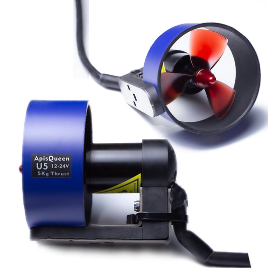 apisqueen 12-24v u5 brushless underwater thruster for rov/boat