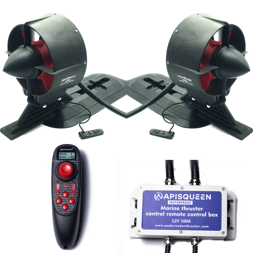 APISQUEEN U92 Set 12/24V Brushless Underwater Thruster/Propeller, RC Bait Tug Boat Nest Ship Submarine kayak