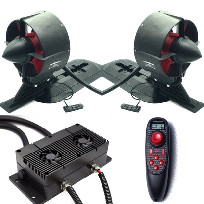 APISQUEEN U92 Upgrade Kit 12v/24v 40lbs thrust (metal housing with fan cooling) for kayak/paddle board propellers.